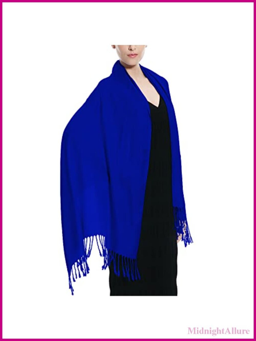 Soft Viscose Pashmina Shawl Wrap Scarf with Tassels for Weddings